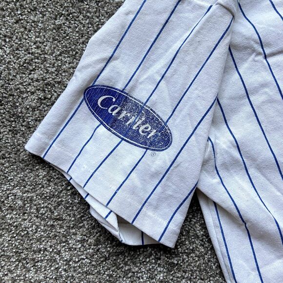 VINTAGE 80S KENT HRBEK #14 MINNESOTA TWINS STRIPED BASEBALL JERSEY SINGLE STITCH - Picture 6 of 8